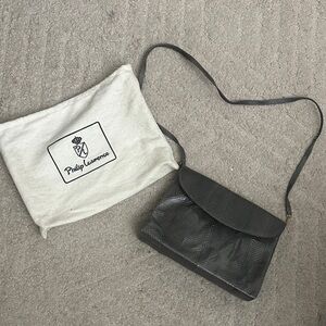 Black Leather Crossbody Bag